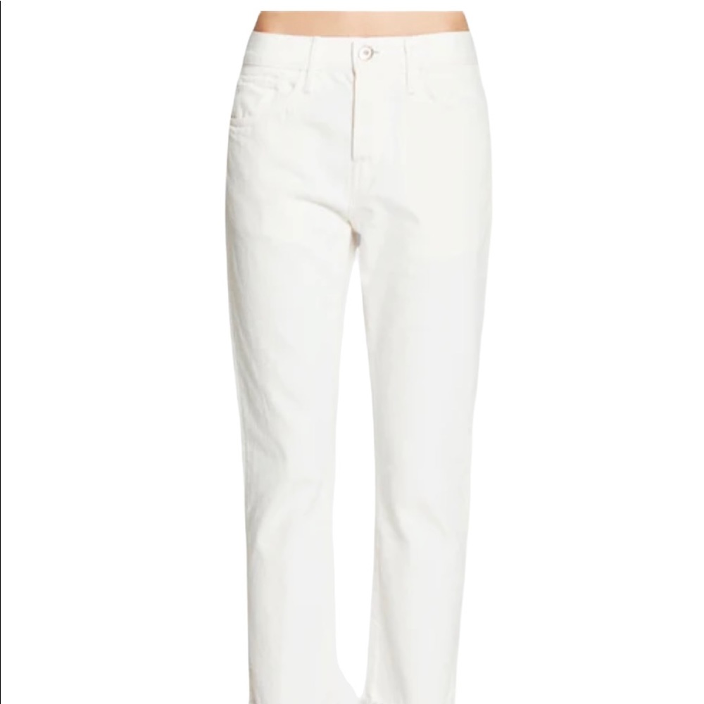 3x1 Cropped Fringe Jeans in Bianca